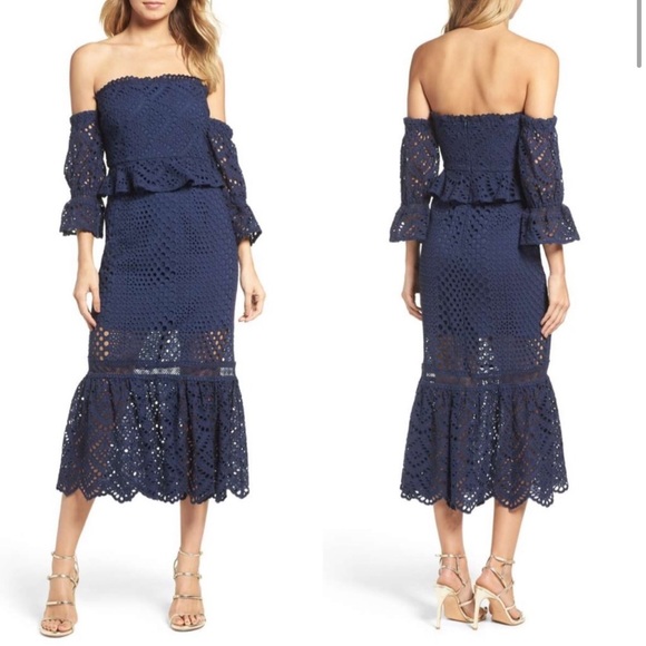 FOXEY 25 years Sucre Tulle Knit Docking one piece dress 45074 black S
